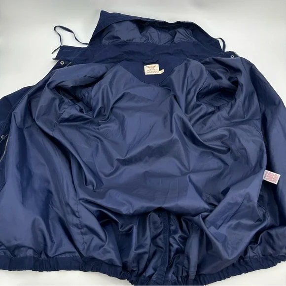 Faded Glory Anorak Jacket Womens 1X 16W Navy Blue Full Zip Casual Mid Length - Picture 5 of 9